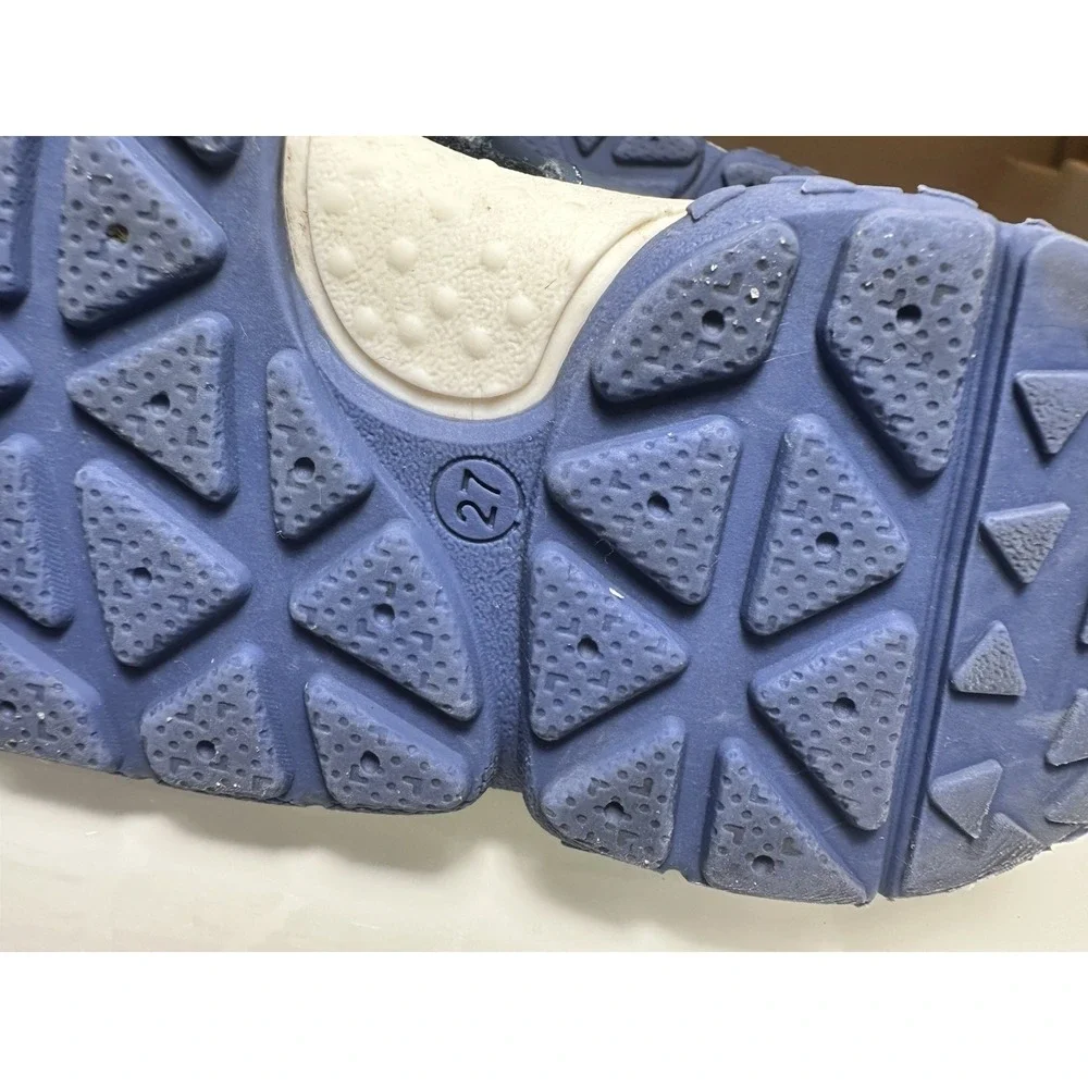 Tofino TFN Kids Blue Leather Fisherman Comfort Sandals Size EU 27 Hook Loop